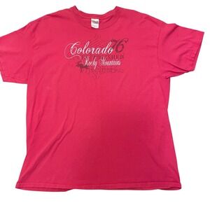 Colorado Rocky Mountains Graphic T-Shirt Gildan‎ Heavy Cotton XL Extra Large